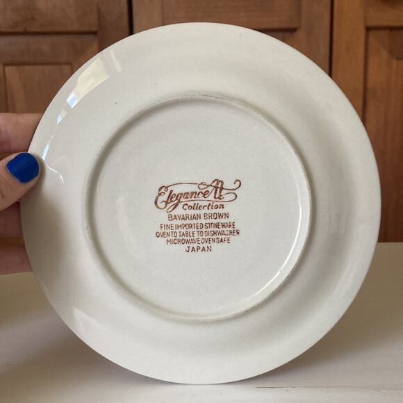 Vintage Elegance Collection “Bavarian Brown” Cup & Saucer, Service for 1 - Picture 6 of 10